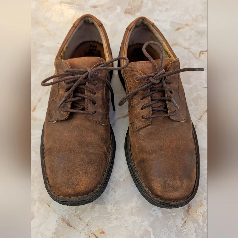 Born Brown Leather Men's Shoes Size 8